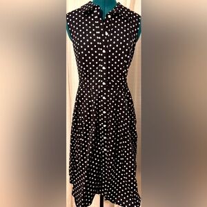 Eliza J. Black & White Polka Dot Dress.